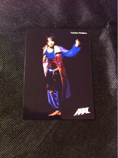 AAA 17thシングルMIRAGE封入トレカ 西島隆弘+全員集合_1