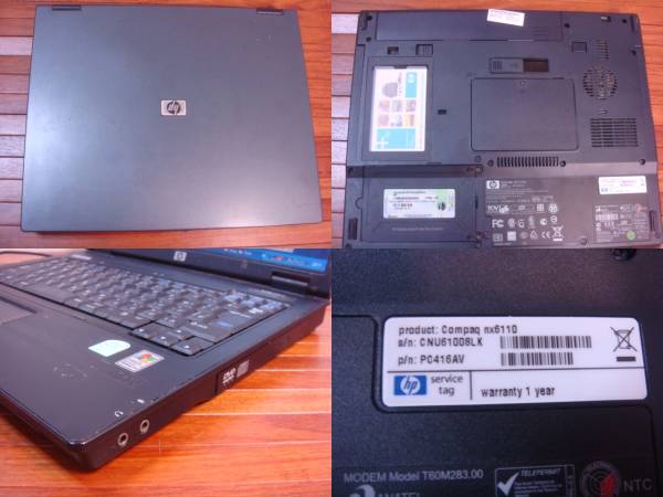 L19◆hp/compaq nx6110◆XP Home Edition　ジャンク _3
