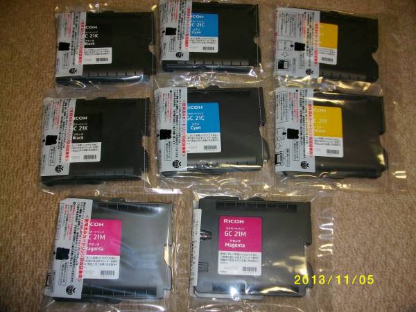 ☆RICOH　GC21BK/C/M/Y　4色8ヶセット新品未使用☆_1