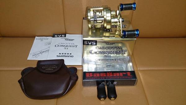 シマノ　カルカッタ　コンクエスト５１　カラーノブ付　美品_3