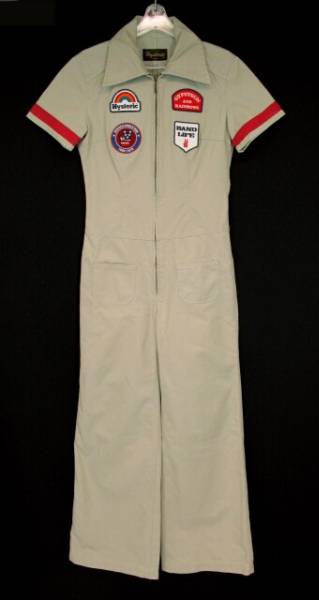 HYSTERIC GRAMOUR ワッペン付き半袖オールインワン/ヒステリック