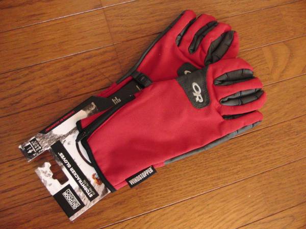 アウトドアリサーチ ストームトラッカー グローブ サイズ Ｌ 赤