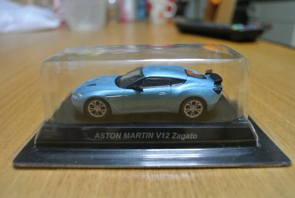 サンクス 京商 1/64 アストンマーティン V12 ザガートZagato 青_1