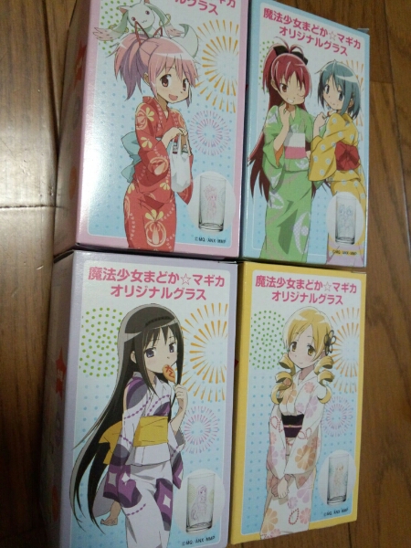 魔法少女まどか☆マギカ　オリジナルグラス全4種セット_1
