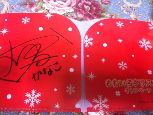 即決￥500！ももクロ かなこ 印字サイン付 CD.DVDクリアケース_2