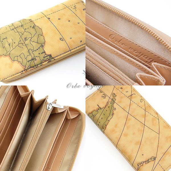 Orbe Voyage 大 の世界地図柄 フルラウンドロング 長財布 小銭入れあり 売買されたオークション情報 Yahooの商品情報をアーカイブ公開 オークファン Aucfan Com
