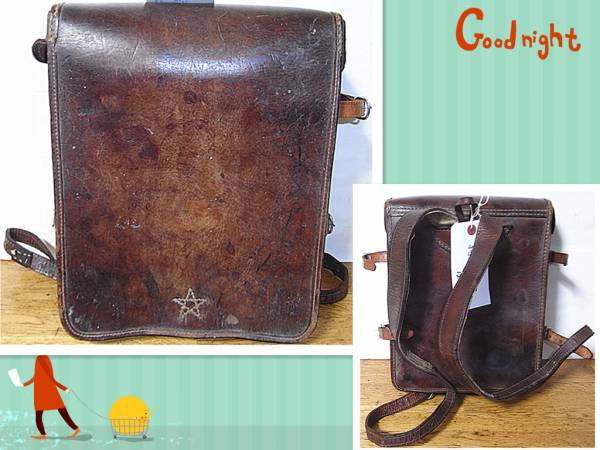 旧日本軍　京都連隊　将校用図嚢 No5k2611 Ｗ