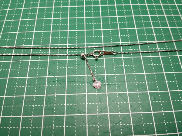 1円～プラチナ850ベネチアンネックレス幅0.7mm2.03gレタパ送無_2