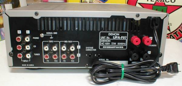 DENON フォノイコライザー内蔵 小形プリメインアンプ UPA-F07 ②(DENON