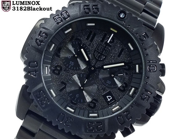 新品 LUMINOX Navy SEALs Blackout 3182 ブラックアウトT25 即決  