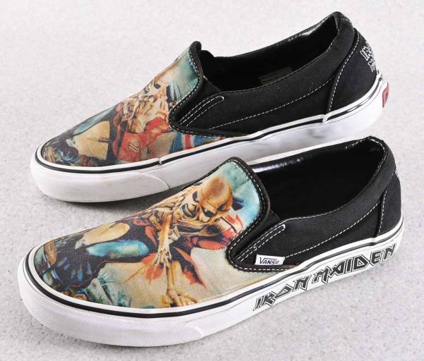 海外モデル VANS アイアンメイデン スリッポン 限定 (検n10435(28.0cm 