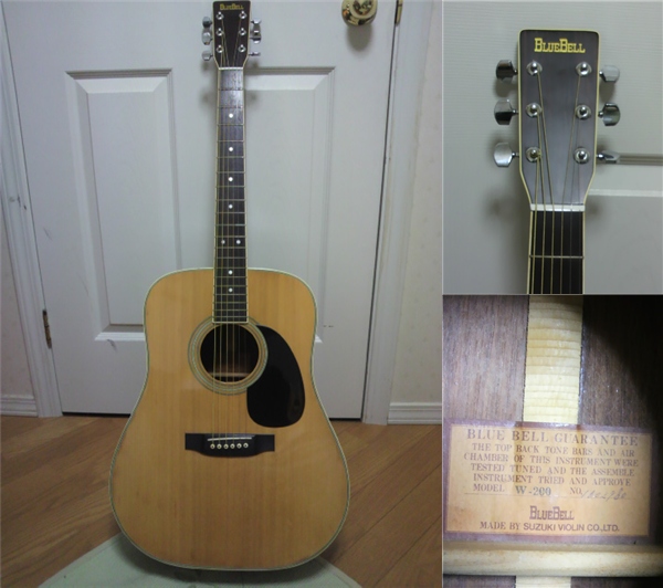激鳴りジャパンビンテージ BLUE BELL W-200 アコースティックギター