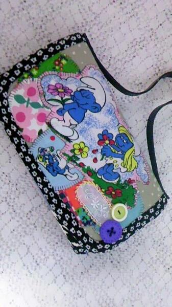 スマーフ お財布♪ハンドメイド(長財布（小銭入れあり）)｜売買された  