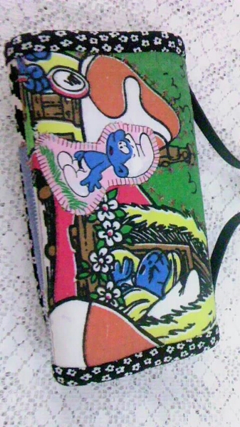 スマーフ お財布♪ハンドメイド(長財布（小銭入れあり）)｜売買された  