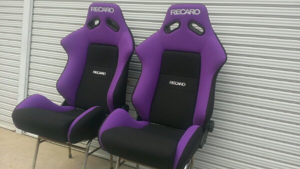RECARO☆レカロ☆セミバケ☆パープル×黒☆左右2脚☆超美品 (本体 RECARO☆レカロ☆セミバケ☆パープル×黒☆左右2脚☆超美品 (本体