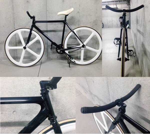 MAKINO ピスト エアロスポーク クロモリ MASH T-19 W-BASE(トラック