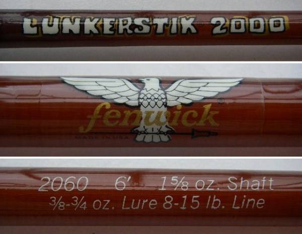 激希少未使用白帯ストレートFenwick 2060フェンウィック/heddon(1