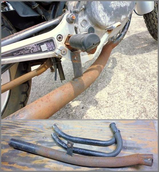 当時物 マフラー ☆ GB250 CBX250RS CB250RS 集合管 ショート管 