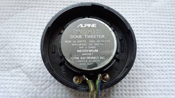 ALPINE アルパイン 6018 Juba(ツイーター)｜売買されたオークション