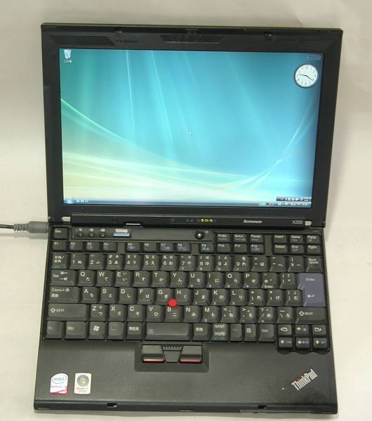 ThinkPad X200 Core2Duo P8600 2.4GHz RAM 3G HDD 120G 無線LAN
