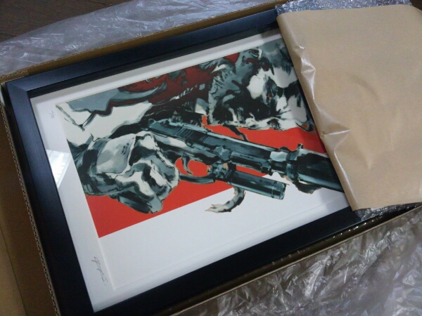 メタルギアソリッド2□複製原画□新川洋司サイン&ナンバー付□Ⅴ(版画