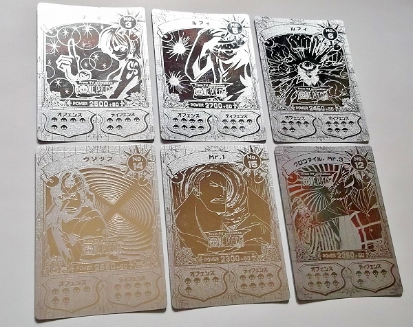 スーパーブロマイド 箔 6枚セット ワンピース カード 銀 ナミ 他の入札 