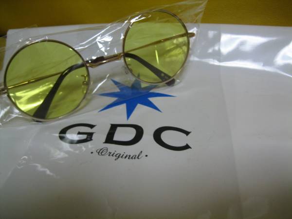 □窪塚□GDCサングラス□丸メガネ めがね イエロー□Supreme裏庭(金属