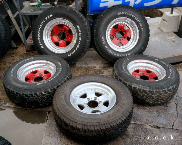 ◆16インチ パジェロ ホイール＆タイヤ ４本＋背面１本 ５セット