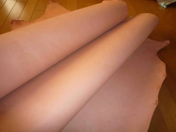 108◆牛ヌメサドルレザー◆オレンジブラウン★_3