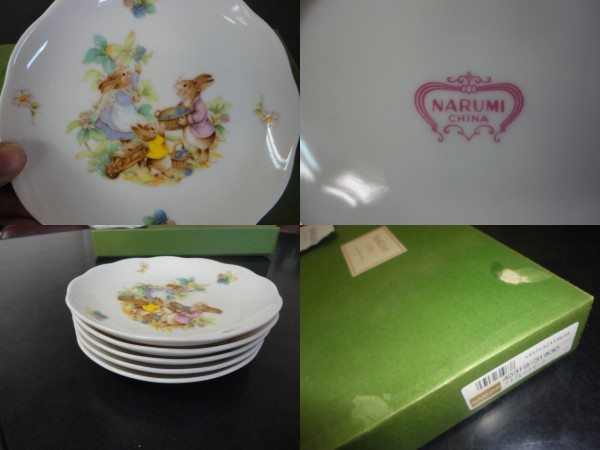 ☆NARUMI ナルミ ピーターラビット 小皿 5枚セット 未使用☆(ナルミ