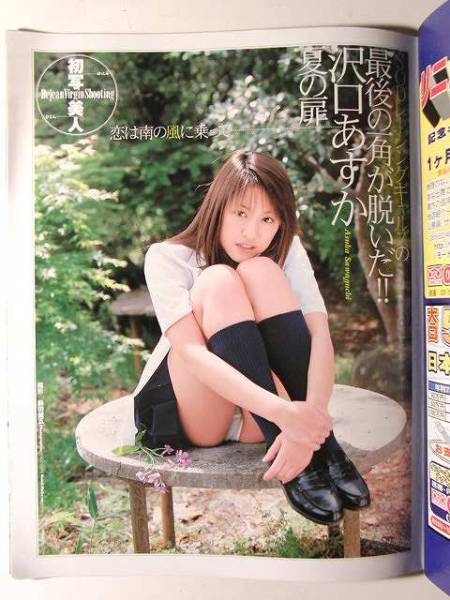 山口沙織、風神・雷神、希少な画集より、新品高級額装付、状態良好 ビージーン02/6◇神谷沙織等身大/西田美沙/風野舞子/沢口あすか