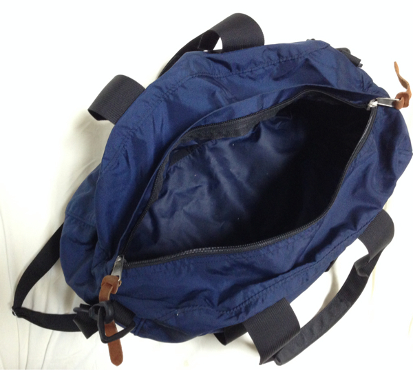 GREGORYグレゴリー ミニボストンバッグXSネイビー紺中古美品(ダッフル 
