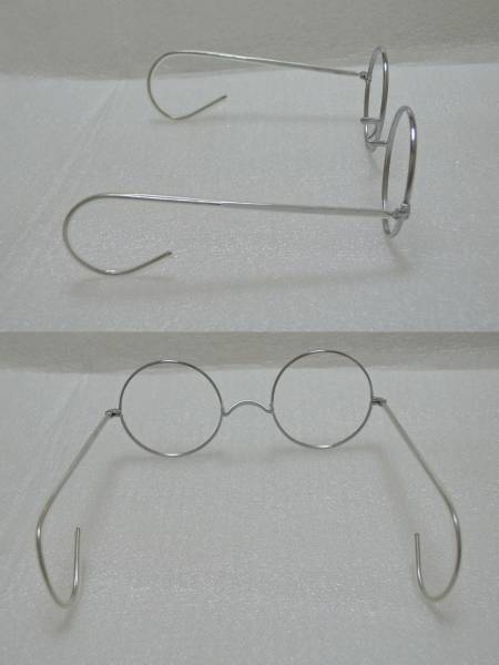 珍品 デッドストック 丸メガネ 戦前 当時物 ビンテージ 丸眼鏡