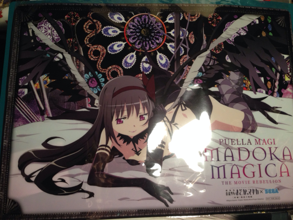 まどか☆マギ セガ限定 悪魔ほむら クリアポスター 折れあり(魔法少女 