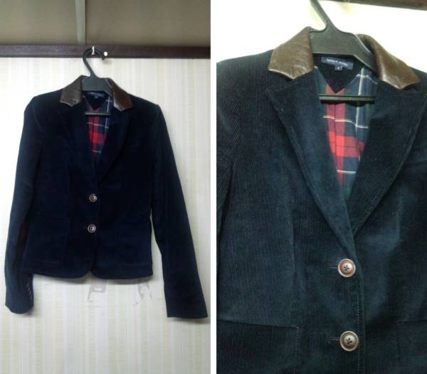 即決 トミーヒルフィガー TOMMY 2Bジャケット 牛革切手可 4