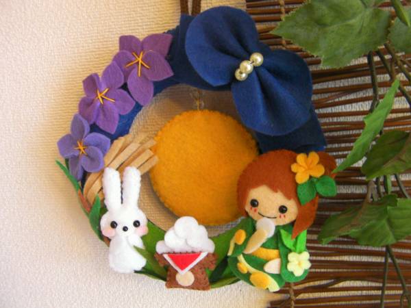 激安ブランド フェルト で作ったお月見飾り 最安 Moni Mn