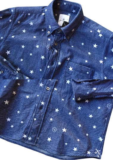 キムタク着最新作14FW☆uniformexperimentスターネル☆紺2☆ソフ