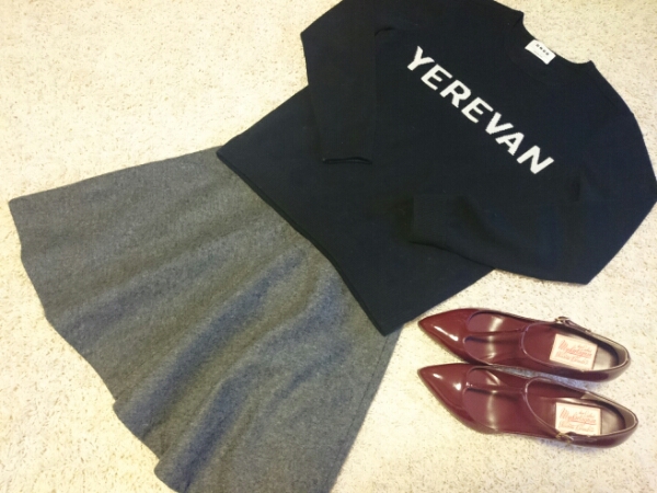 シンゾーンマイダルタニアングレーミニスカート美品/shinzone