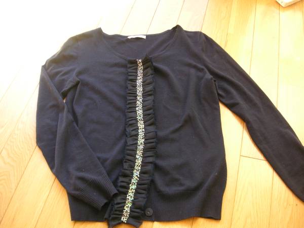 ★アベニール　エトワール　Ｍプルミエ　紺　カーデ　３６