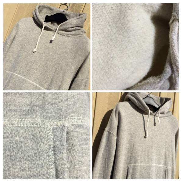 50s~60s スウェットパーカー プルオーバー 霜降りグレー シングル  