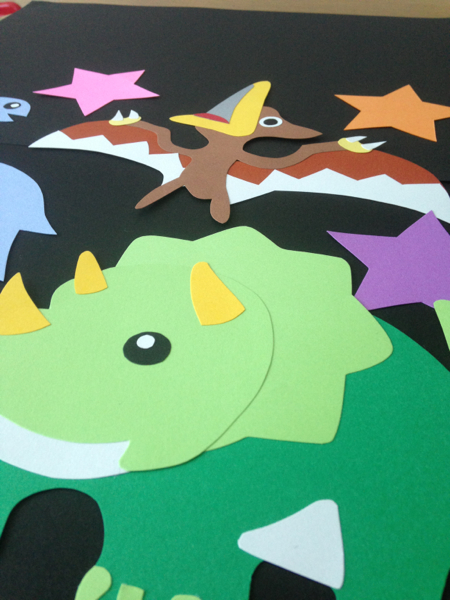 恐竜 男の子 誕生日用の壁面飾りにも 保育病院 ハンドメイド送 画用紙 売買されたオークション情報 Yahooの商品情報をアーカイブ公開 オークファン Aucfan Com