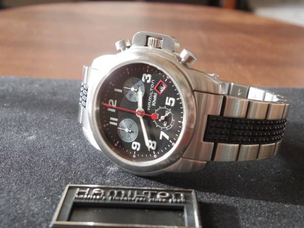 HAMILTON　ハミルトンカーキアクション　クロノグラフ_1