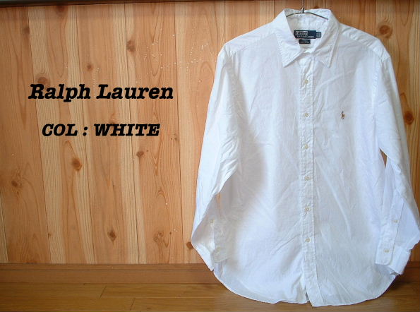 POLOラルフローレンホワイト白シャツLワンポイントRALPH LAUREN(Lサイズ)｜売買されたオークション情報、yahooの商品情報を ...
