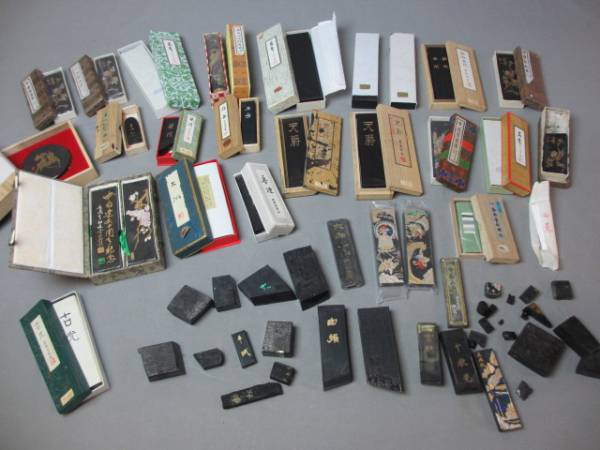 古墨 まとめて 沢山 書道具 中国 日本 文房四宝★古玩 唐物 老墨_1