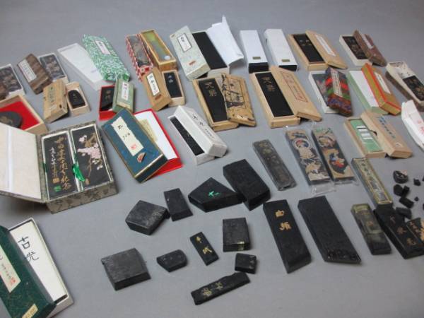 古墨 まとめて 沢山 書道具 中国 日本 文房四宝★古玩 唐物 老墨_3