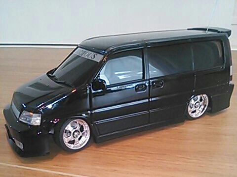 アオシマスカイネットRCラジコンステップワゴンRF1/2ファブレス(乗用車