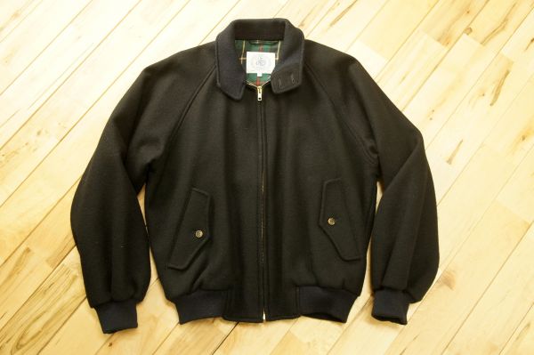 K2149*JプレスJPRESS*メルトン/スイングトップブルゾン紺