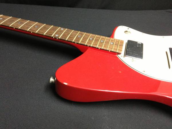◇BURNY バーニー エレキギター 赤シャチ hide h-65 xjapan