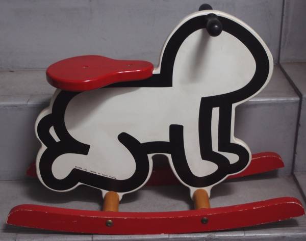 キースへリング ロッキンホース/木馬/1992年/ウォーホル(乗用玩具