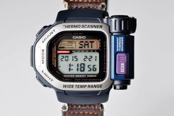希少品 プロトレック◇カシオ 非接触温度計測 電池交換済DPX-300(PRO 